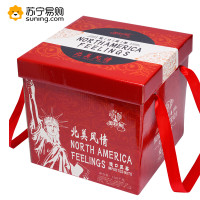 美荻斯北美风情（加州开心 北美扁桃仁 美国碧根果 美国大榛子 北北美提子干 东南亚黄蕉干 波斯枣 龙眼干）1185g