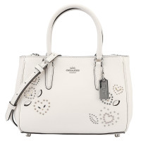 COACH 蔻驰 奢侈品 欧美时尚女士手提包白色皮革手拿单肩斜挎杀手包 白色F46292SVCAH