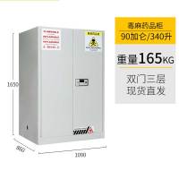 [田珍]钢制防爆柜 毒品柜 90加仑/340升 化学品储存柜易制毒品毒麻药品柜防火防爆安全柜 90加仑