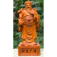 鑫迪轩 财神爷 长30宽22高63 棕色