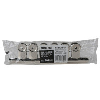 得力（deli）9525票夹 圆形铁票夹 29mm(6只/包) 10包价格