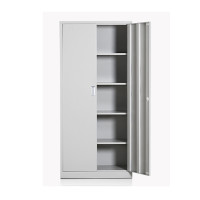 富和美(BNF)通门文件柜铁皮柜大器械柜档案柜办公资料柜铁柜子员工柜办公柜储物柜加厚版(850L*390W*1800H) 银色
