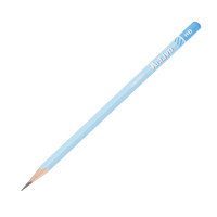 得力 s900 原木铅笔 学生铅笔HB三角杆铅笔儿童铅笔 12支/盒 天蓝色