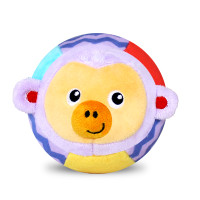 费雪(Fisher-Price)儿童玩具摇铃布球婴幼儿宝宝手抓球启蒙动物认知球 小猴子F0926