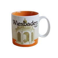 [威斯巴登]星巴克(Starbucks)Wiesbaden威斯巴登城市主题陶瓷马克杯 473ml 星巴克杯子 德国进口 白色