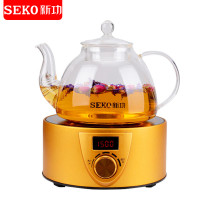 新功(SEKO) Q6A迷你电陶炉泡茶炉茶具功夫茶玻璃烧水壶 整套茶具煮茶器光波炉 1000W