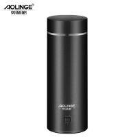 奥林格(AOLINGE) MX-S30小型电热杯便携式旅行电热水杯煮粥加热迷你烧水壶旅游电热水壶350ml 幻夜黑