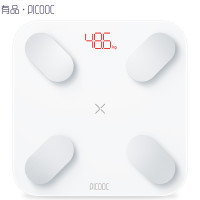 有品(PICOOC)魔秤MINI 智能体脂称 蓝牙APP控制精准脂肪秤 家用体重秤电子秤 珍珠白