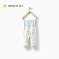 童泰TONGTAI婴儿纯棉高腰裤1-12个月宝宝闭裆裤子打底裤 蓝色 59cm