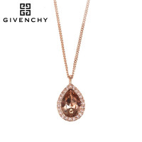 Givenchy/纪梵希 华贵款水滴型 施华洛世奇人造水晶女士项链 玫瑰金色