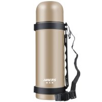 哈尔斯LMY-1200W-2不锈钢真空保温旅行壶1200ml 香槟金