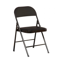 鑫环境 折叠办公椅会议椅家用电脑椅办公椅职员椅培训椅会议椅学生椅麻将椅户外宣传椅 黑色（加固型）