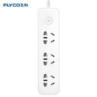 飞科(FLYCO)延长线插座FS2008接线板3组合孔1.8米拖线板安全保护多孔排插