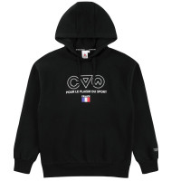 Le Coq Sportif乐卡克 男带帽套头衫 CY-1626193 BLK-黑色 XO