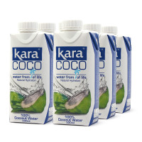 印尼进口Kara(佳乐）椰子水 330ml*6瓶装