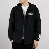 阿迪达斯三叶草外套男2019春季新款运动服印花休闲夹克DX4236 DX4236 XL