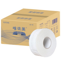 企购优品 唯依美三层压花12卷木浆大盘纸