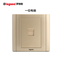 罗格朗(Legrand)开关插座面板美涵香槟金色5五孔二三插三孔16a空调usb家用暗装墙壁86型电源插座 电脑插座 美涵香槟金