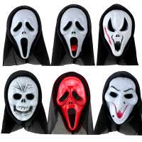 万圣节面具幽魂鬼面具 白面郎君鬼脸派对面具 鬼节万圣节面具 （随机发货）随机发货