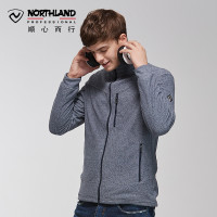 诺诗兰(NORTHLAND)抓绒衣户外秋冬男式运动休闲柔软舒适保暖抓绒服可当冲锋衣内胆外套GF075X01 GF075X01-YS713普蓝色(男） 185
