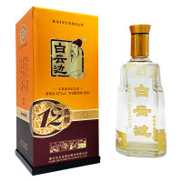 白云边白酒十二年陈酿 浓酱兼香型 42度 450ml