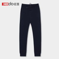 HODO红豆男装 男士卫裤 2019秋季新款时尚微弹针织松紧抽绳休闲裤运动卫裤男 S1蓝色 32