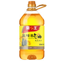 葵王压榨葵花籽油4L欧洲进口原料物理压榨非转基因食用油植物油