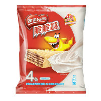 雀巢脆脆鲨牛奶味威化饼干4条*20g多口味美味休闲小零食
