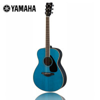 雅马哈(YAMAHA)FS820TQ单板民谣吉它升级版木吉他jita桃花芯背侧板40英寸天蓝色亮光 天蓝色