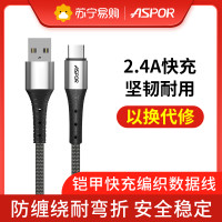 ASPOR A193 TypeC 2.4A Fast Charging Cable 银色