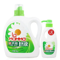 妈妈壹选皂液3kg净白洗衣液+内衣净300g组合装