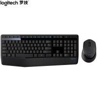 罗技（Logitech）键鼠套装 无线键鼠套装 办公键鼠套装 全尺寸 黑色
