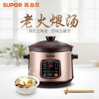 苏泊尔（SUPOR）电炖锅 电炖盅紫砂炖肉煲汤煮粥养生4L中华炽陶DG40YC11-28