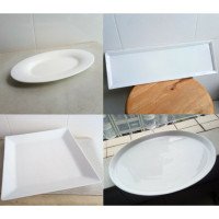 企购优品 陶瓷餐具 酒店陶瓷盘碟腰碟（长方型）
