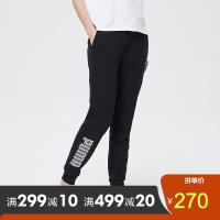 PUMA彪马女装2019新款运动裤休闲针织长裤596874 59687451黑色+花朵图案 S