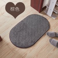 垫子垫地家用卫生间口地垫垫进ins风地毯吸水脚垫浴室防滑 40×60CM 棕色
