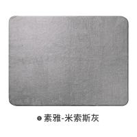 北欧家用卧室床边满铺脚踏垫客厅茶几地垫简约现代沙发榻榻米地毯_3 40x120cm【超柔舒适】 素雅-米索斯灰