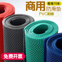 浴室卫生间厨房整卷大面积防滑垫/塑料垫镂空网格垫PVC地垫红地毯_2_304 2米宽，10米长 红色（4.5mm厚）