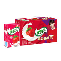 伊利 优酸乳无菌砖草莓味250mL*24盒