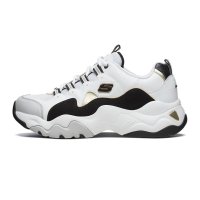 Skechers斯凯奇情侣款男鞋复古厚底熊猫鞋老爹鞋休闲运动鞋999285 白色/金色/WGD 40