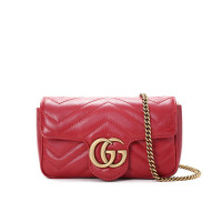 预定 GUCCI GG Marmont 单肩包 超迷你 476433 红色