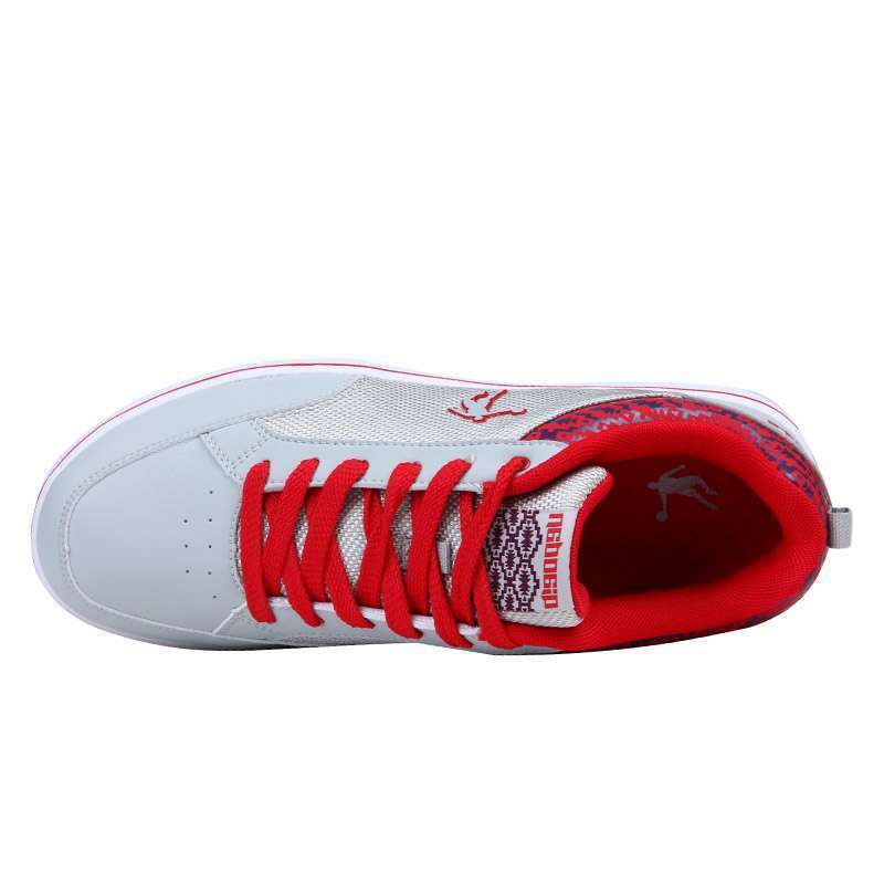 乔丹男款板鞋xm3320511浅灰乔丹红44