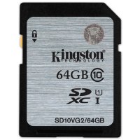 金士顿 64G(CLASS10) SDXC存储卡(SD10VG2/64GB)