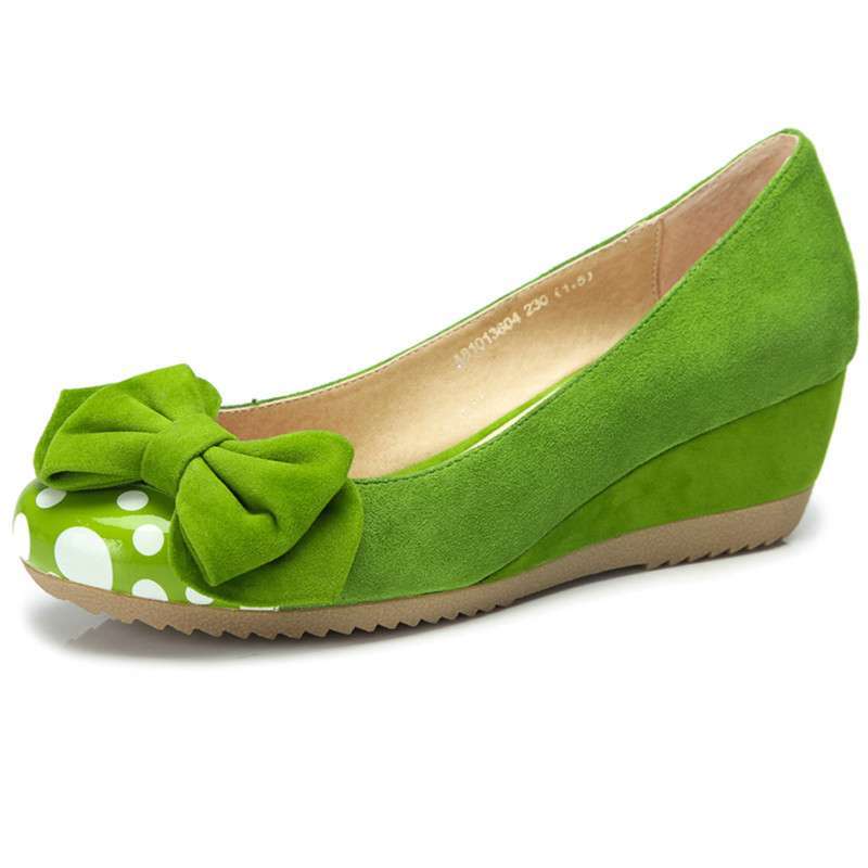 camel/骆驼女坡跟单鞋81013604绿色37