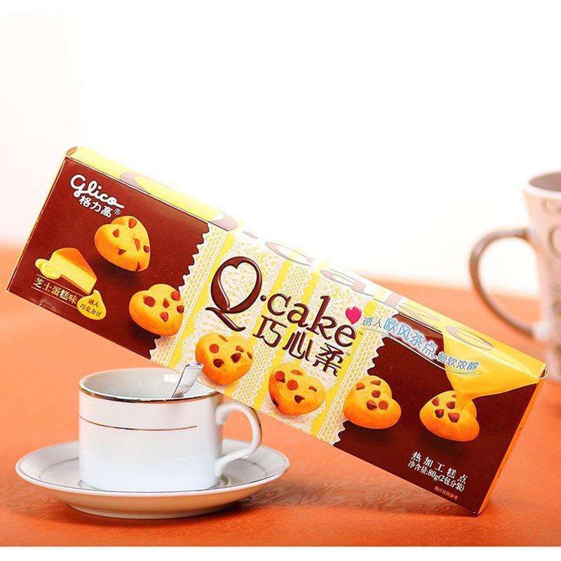 格力高 巧心柔 融入巧克力豆 芝士蛋糕味 80g/盒