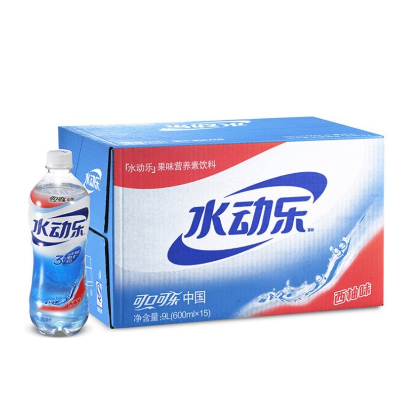 【苏宁超市】水动乐西柚味600ml*15瓶(箱装) 水动乐功能饮料【价格