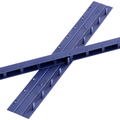 驰鹏(CHIPENG)3mm蓝色装订夹条100根可装订20页塑料压条适用于梳式胶圈装订夹边条十孔夹条手动装订装订机