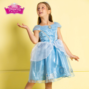 Disney迪士尼灰姑娘连衣裙公主裙秋季女童新款连衣裙儿童演出服