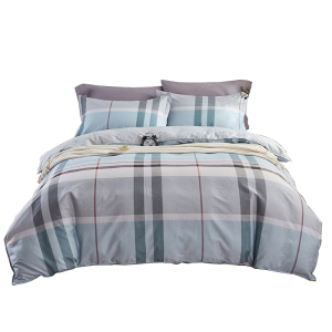 吉祥三宝家纺简约纯棉四件套全棉床品套件 床上用品学生宿舍三件套纯棉被套床单枕套