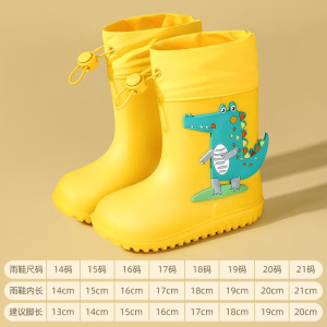 甜甜仔02 TPR款雨鞋儿童雨鞋男童宝宝防滑雨靴女童学生小童幼儿水鞋防水小孩女款胶鞋